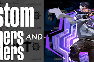 custom anime or video game banners and headers