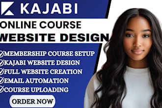 online course website design,thinkific website ,kajabi online course landingpage