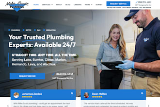 do construction contractor,hvac,roofing,plumbing,handyman,cleaning website