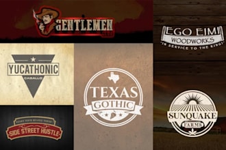 design highly military style cattle hunting logo for farm business