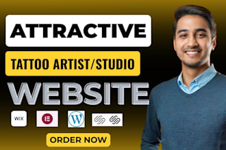 design tattoo artist website tattoo art studio website with booking function