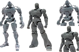 do 3d articulated model articulated toy 3d cartoon toys 3d figurine 3d toy props