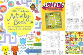 create kids activity book kids coloring book kids storybook illustration