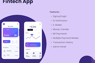 develop fintech apps loan apps payment apps wallet apps, banking apps, money app