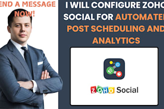 set up and optimize zoho social for automated posting and analytics