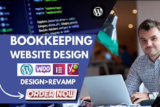 build accounting website, finance, tax, bookkeeping website, insurance website