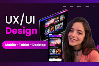 do modern UI UX design, figma, mobile app, prototyping UI UX