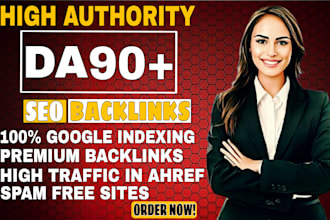 create high quality link building da 90 dofollow authority backlinks