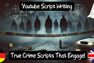 write engaging true crime youtube scripts