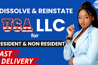 dissolve llc cancel corporation, close ein itin tax id reinstate llc in the USA