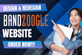design stunning bandzoogle website, bandzoogle store, musician website
