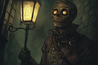 make fantasy or dark creepy horror art illustration