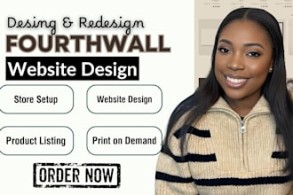 setup fourth wall shop, fourthwall website design fourthwall pod product listing