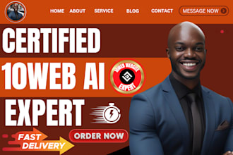 setup 10web ai website, edit 10web website, design or redesign 10web blog, 10web