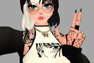 custom vrchat avatar, 3d model vrc avatar vr character vr chat furry avatar nsfw