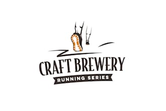 design craft brewery running event logo