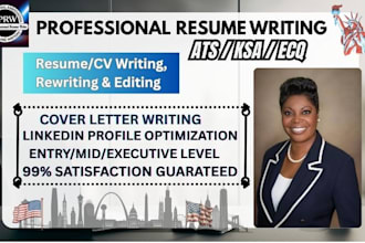 write professional ats resume writing, resume writing, cover letter, linkedin
