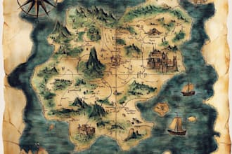 draw a professional top down fantasy map for you
