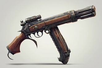 design unique weapons illustrations