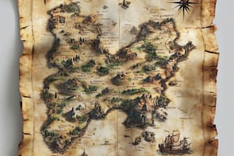 draw a custom map for fantasy, boardgame