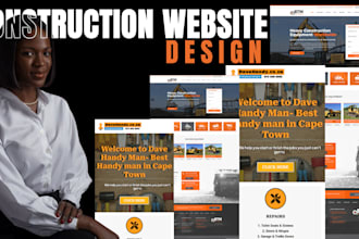 design construction website construction company website handyman website design