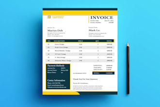 do custom invoice design template