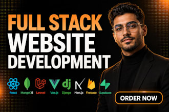 build full stack web app using reactjs, nextjs, supabase, firebase, mern and PHP