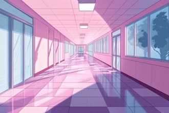 draw anime background, vtuber, concept art