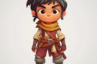 design 2d game characters and game assets