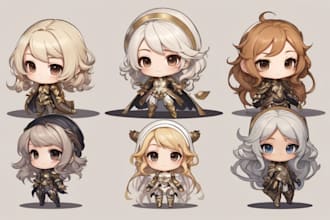 draw chibi art or chibi character in my unique style