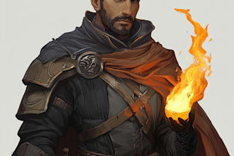 draw d and d character art and dnd character art