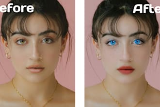 do high end portrait retouching, photo editing