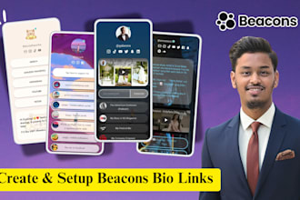 set up your custom beacons bio link page in 1 hour