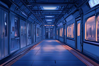 draw custom background for your anime interior, vtuber