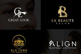 do natural spa wellness health yoga logo design
