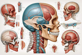 design scientific medical anatomy educational illustrations