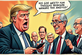 draw satire, editorial or political cartoons for you