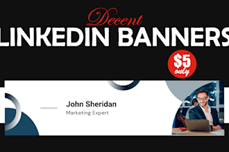 create professional linkedin banners covers