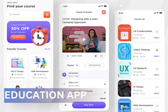 develop education apps online course student management app e learning platforms