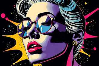draw a pop art portrait