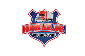 design traditional new truck driver training logo