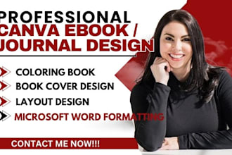 do canva ebook design lead magnet workbook design book layout kdp journal design