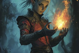 make your dnd character and create art for your party