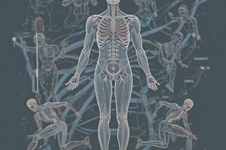 professional medical illustrations, drawings, and exercises
