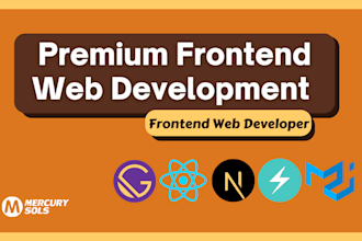 be your full stack web developer, react developer, frontend developer, nextjs