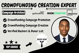 do crowdfunding campaign creation promotion gofundme kickstarter and indiegogo