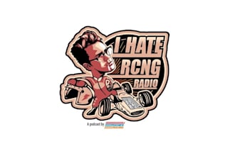 design professional podcast race car driver logo
