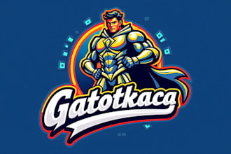 create outstanding gatotkaca logo with express delivery
