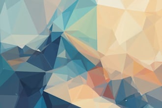 made geometric and polygonal low poly vector illustrations