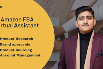 be your amazon virtual assistant for fba wholesale and product hunting